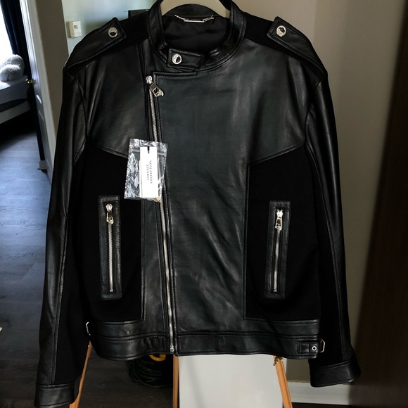 versace leather jacket price